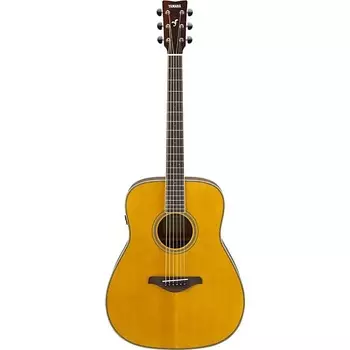 Акустическая гитара Yamaha FG-TA TransAcoustic Acoustic Guitar, Solid Spruce Top, Vintage Natural