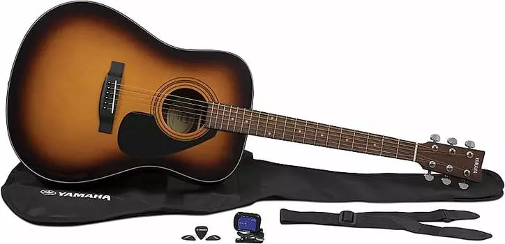 Акустическая гитара Yamaha GigMaker Standard Acoustic Guitar w/ Gig Bag, Tuner, Strap and Picks - Sunburst