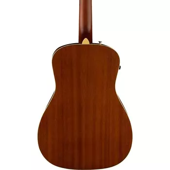 Акустически-электрическая гитара Fender California Malibu Player, олимпийский белый цвет