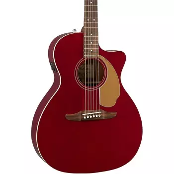 Акустически-электрическая гитара Fender California Newporter Player Candy Apple Red