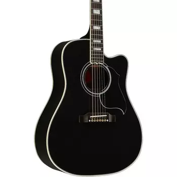 Акустически-электрическая гитара Gibson Songwriter EC Custom черного цвета