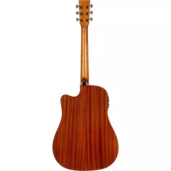 Акустически-электрическая гитара Rogue RA-090 Dreadnought Cutaway из красного дерева