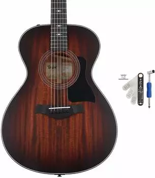 Акустически-электрическая гитара Taylor 322e - комплект Shaded Edgeburst с набором для измерения и регулировки рельефа грифа MusicNomad для гитар Taylor Taylor + MusicNomad A305001011000641107=1 MN610=1