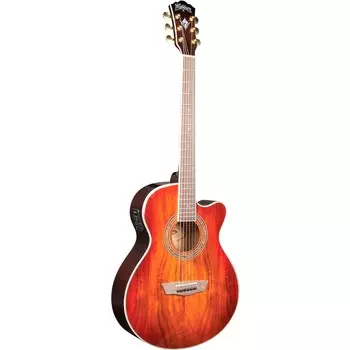 Акустически-электрическая гитара Washburn EA55G-A Festival Koa Burst