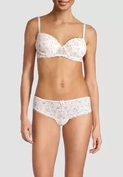 Акварельные бразильские трусы с бантиком женские MANGUUN, белый