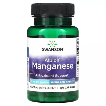 Альбион Марганец Swanson, 180 капсул