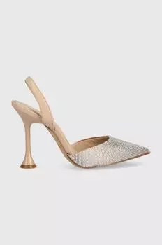 Альдо Чечевица на высоких каблуках Aldo, бежевый