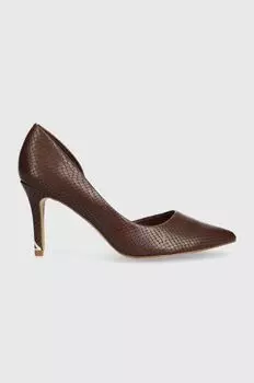 Альдо Вралг на высоких каблуках Aldo, коричневый
