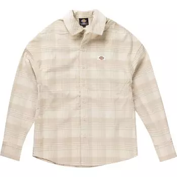 Альма клетчатая рубашка с длинным рукавом Dickies, цвет corduroy check light base