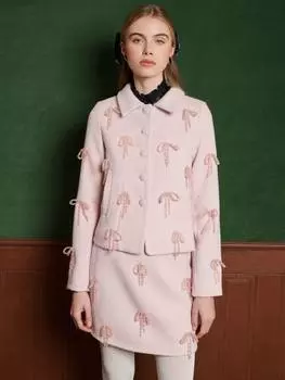 Альпийская куртка с бантом Sister Jane, розовый