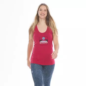 Альпинистская футболка женская - Вертика красная SIMOND, цвет rot