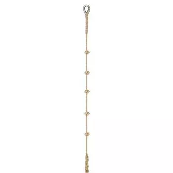 Альпинистская веревка Rombull с узлами, бежевый