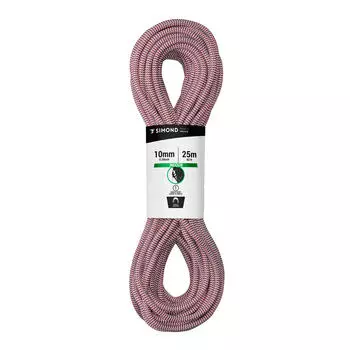 Альпинистская веревка для помещений 10 мм × 25 м красная SIMOND, красный тюльпан