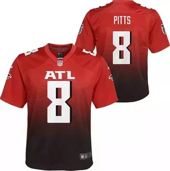 Альтернативная красная игровая майка Nike Youth Atlanta Falcons Kyle Pitts #8