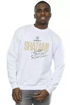 Альтернативная толстовка Shazam Fury Of The Gods с контрольным списком супергероев DC Comics, белый
