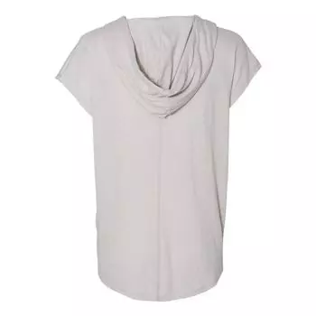 Альтернативное женское винтажное пончо из джерси с капюшоном Alternative, серебряный