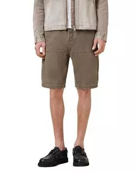 Альва 9" плотницкие шорты ALLSAINTS, коричневый