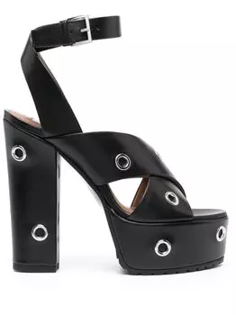 Alaa босоножки с люверсами, черный