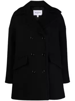 Alaa двубортное пальто, черный