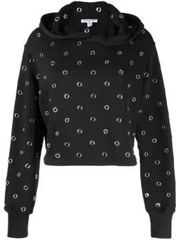 Alaa худи с люверсами, черный