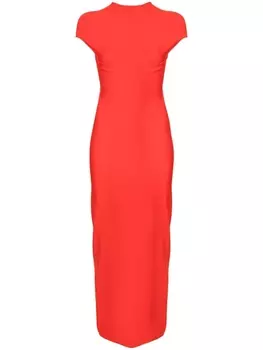 Alaa облегающее платье макси, красный