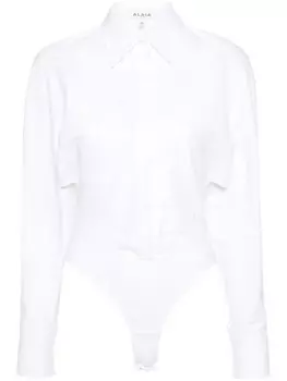 Alaa поплиновое боди, белый