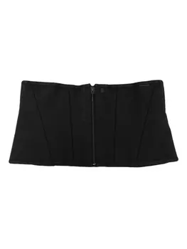 Alaa пояс на молнии, черный