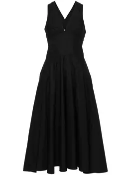 Alaa расклешенное платье, черный