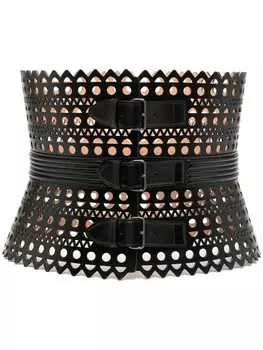 Alaa ремень с перфорацией, черный