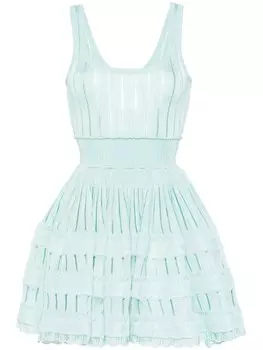 Alaa трикотажное платье мини, синий