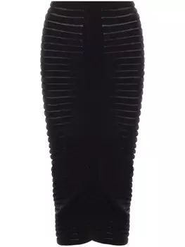 Alaa юбка миди «скелет», черный