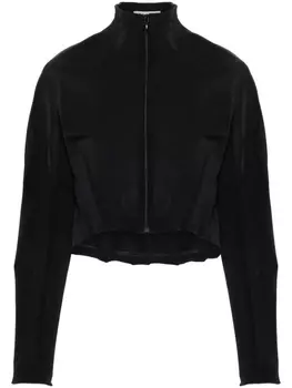 Alaa укороченная куртка со вставками, черный