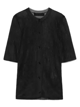 ALAINPAUL кардиган в рубчик, черный