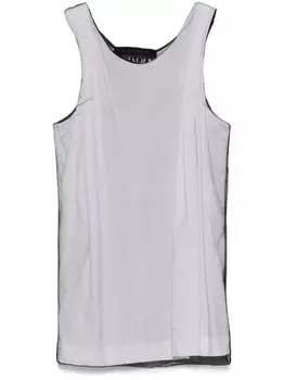 ALAINPAUL майка с сетчатым накладным элементом, черный