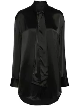 ALAINPAUL рубашка с бантом, черный