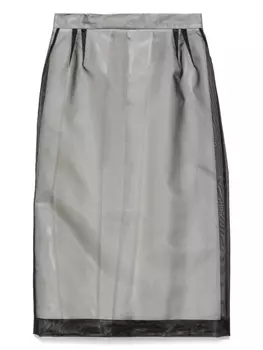 ALAINPAUL шелковая юбка миди, черный