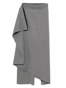 ALAINPAUL удлиненные брюки строгого покроя, серый