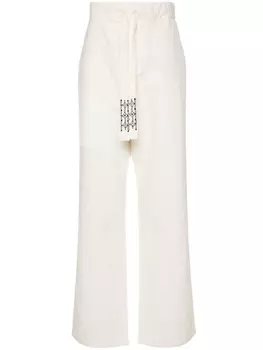 Alanui брюки Akasha широкого кроя, нейтральный цвет