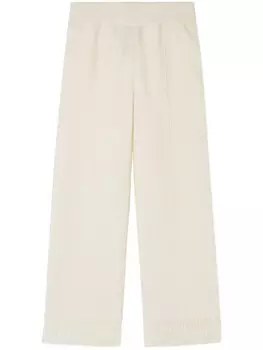 Alanui брюки Finest с бахромой, белый