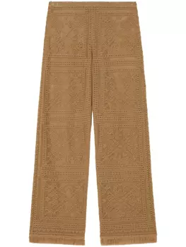 Alanui брюки Kiss By The Book, коричневый