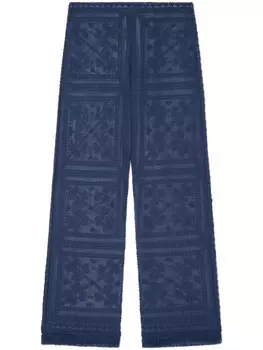 Alanui брюки Kiss By The Book, синий