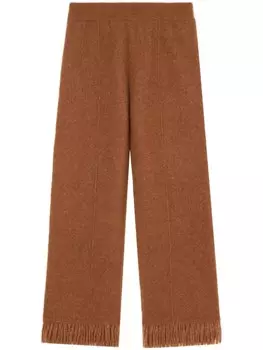 Alanui брюки широкого кроя, коричневый