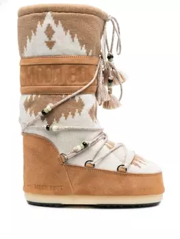 Alanui дутые ботинки со шнуровкой, нейтральный цвет