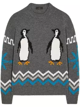 Alanui джемпер For the Love of Penguin из вирджинской шерсти, серый