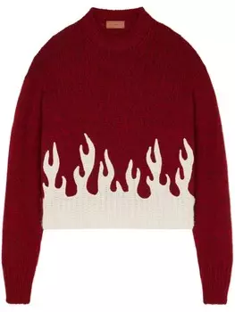 Alanui джемпер из смесового кашемира, красный