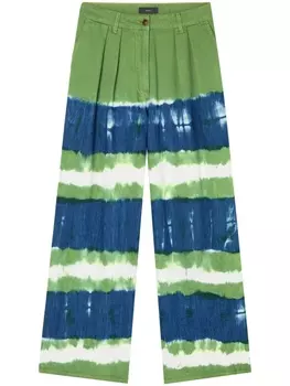 Alanui джинсы Magic Journey с принтом тай-дай, синий