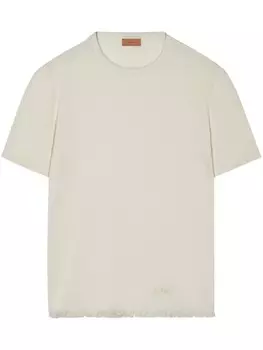 Alanui футболка с бахромой, нейтральный цвет