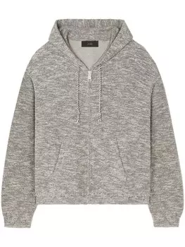 Alanui худи B&W Mouline на молнии, черный