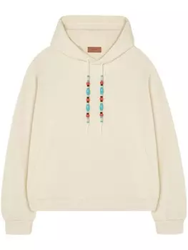 Alanui худи French Terry с кулиской, нейтральный цвет