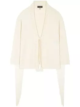 Alanui кардиган Bright Hues с бахромой, нейтральный цвет